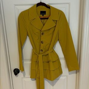 Cynthia Rowley Women's Yellow Trench Coat